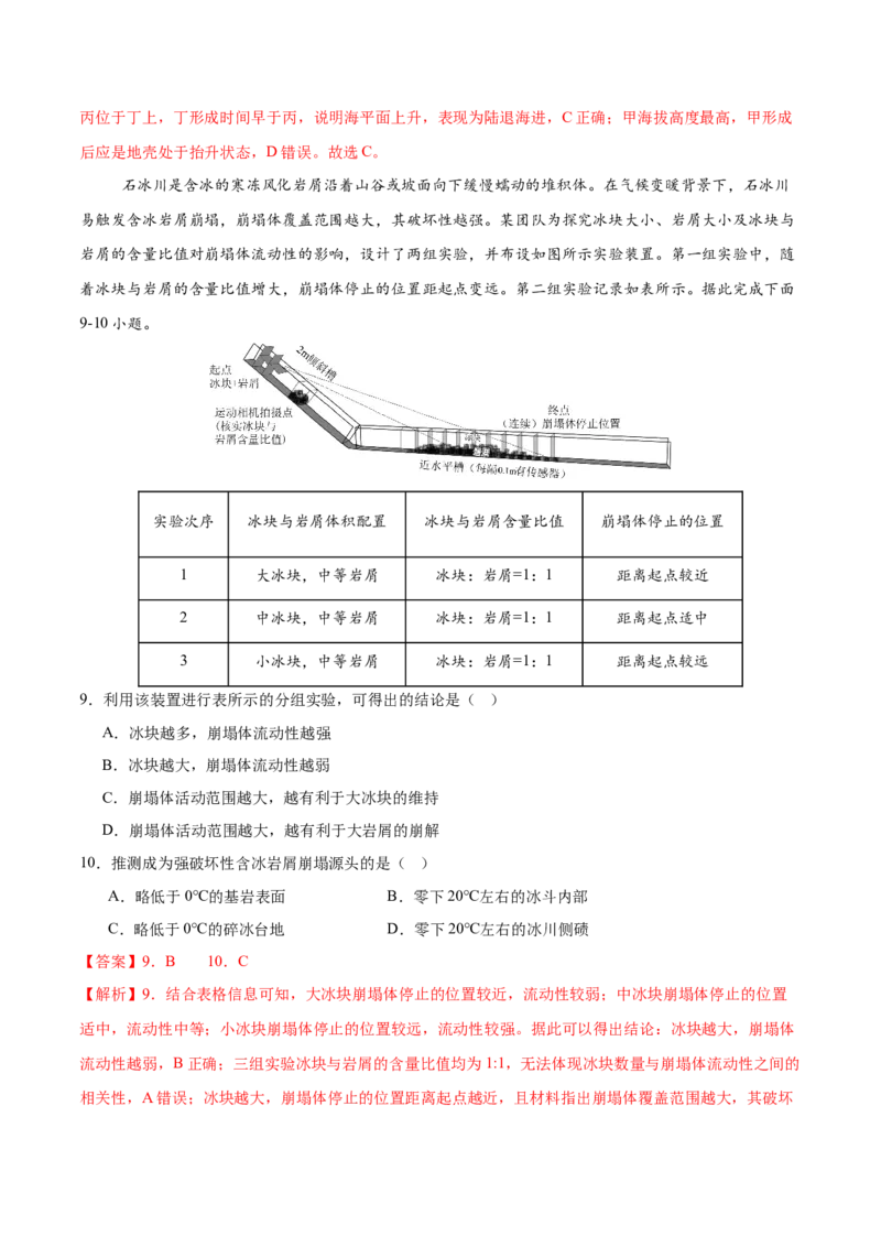 《第18练常见地貌类型（同步训练）-（教师版）_地理_2026年_2026年高考地理一轮复习全程跟踪讲义-G350_资料》第4页预览