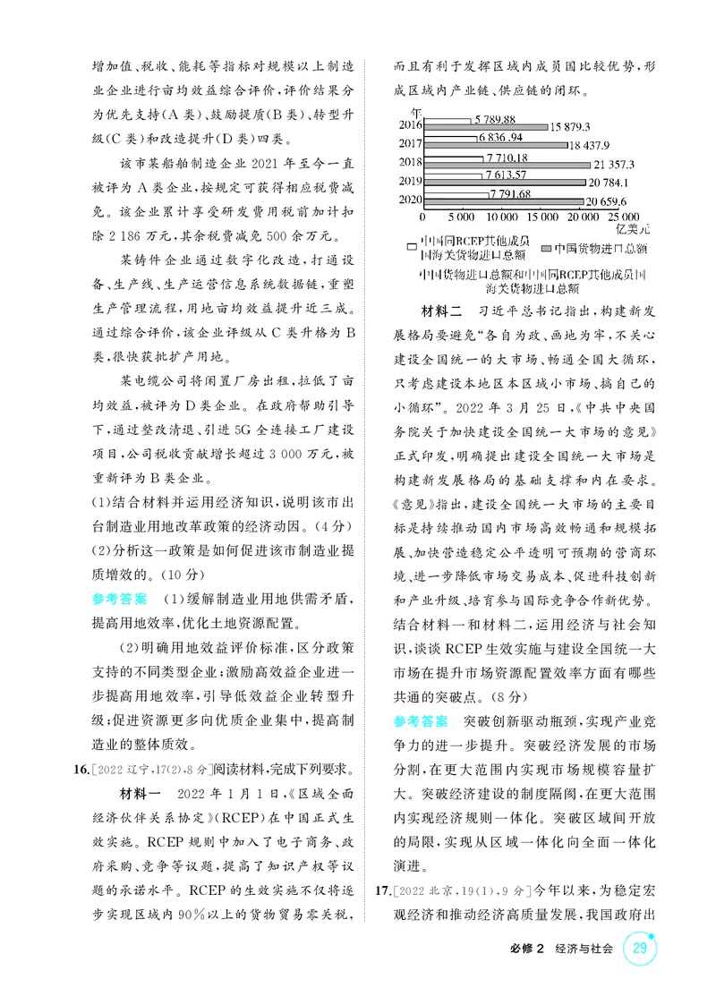 《1_精练册-第二课　我国的社会主义市场经济体制_2026版教学资源包_202653高考总复习A版_山东版_2026版.山东版.选考总复习.政治.5·3A版_一、图书电子教参_必修2经济与社会_1_精练册PDF》第4页预览