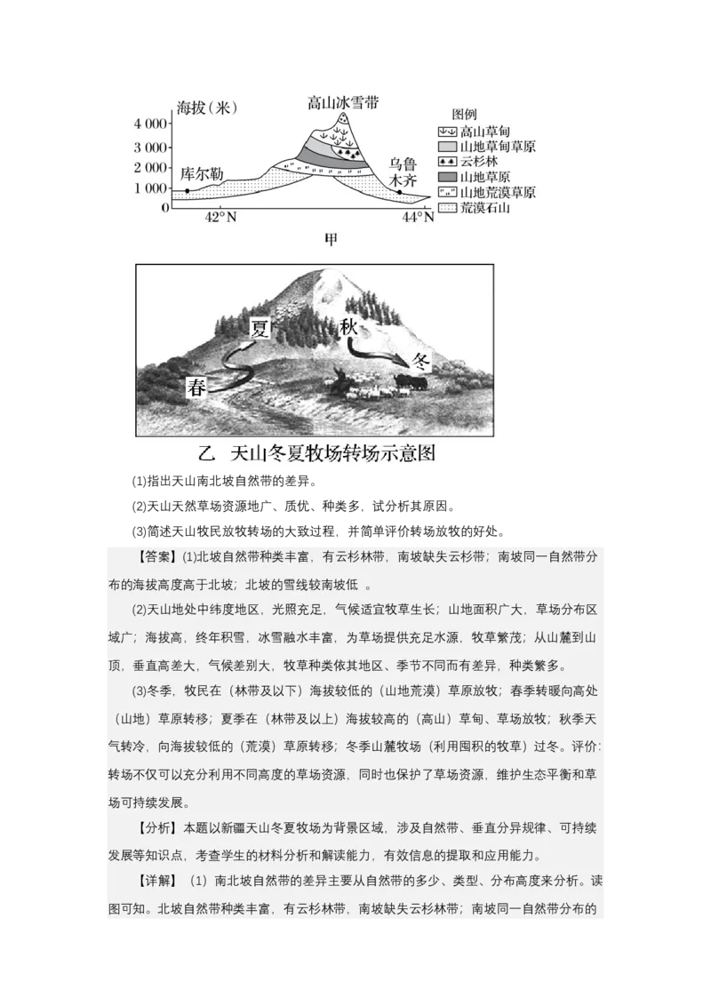 《高频考点142转移牧场_地理_2026年-地理高考专项复习_42026年高考地理高频考点专项突破思维导图+解题技巧+专项突破》第6页预览