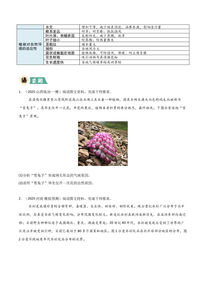 《大题04自然地理环境的整体性与差异性（5大热点角度）（原卷版）_地理_三轮冲刺_大题精做冲刺2025年高考地理大题突破+限时集训（新高考通用）》第3页预览