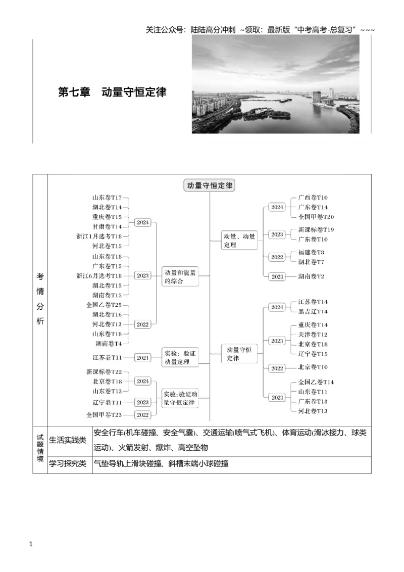 《第七章　第33课时　动量　动量定理_04-物理-高考总复习_一轮复习_2026年-物理高考一轮复习_2026年大一轮复习讲义物理课件讲义练习-C203_学生用书Word版文档_复习讲义_第七章　动量守恒定律》第1页预览