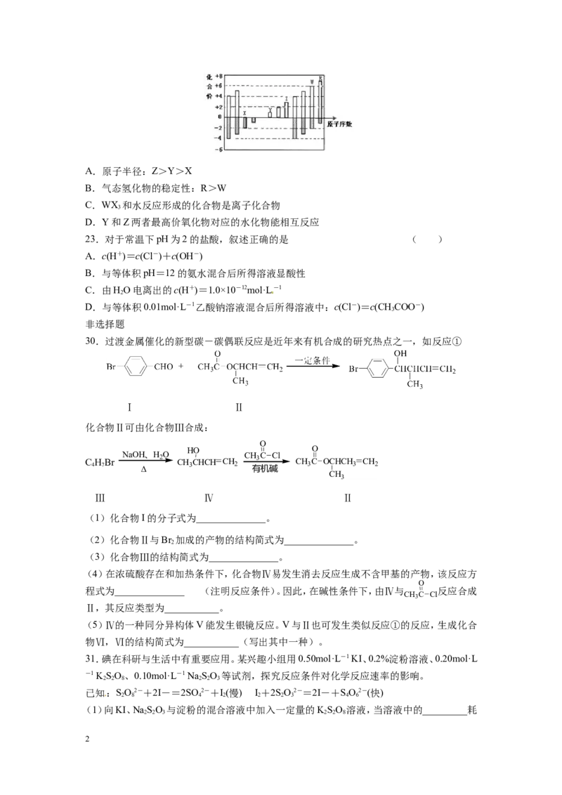 《2012年广东高考化学试题及答案(1)_高考一二三轮复习_化学_2027年高考化学专项复习_2008年-2026年化学高考真题-G427_2008-2020年高考_地方卷_广东高考化学2008-2020》第2页预览