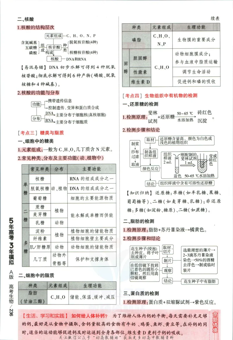《53高考总复习A版生物新高考分类精析_2023A版学生用书》第8页预览