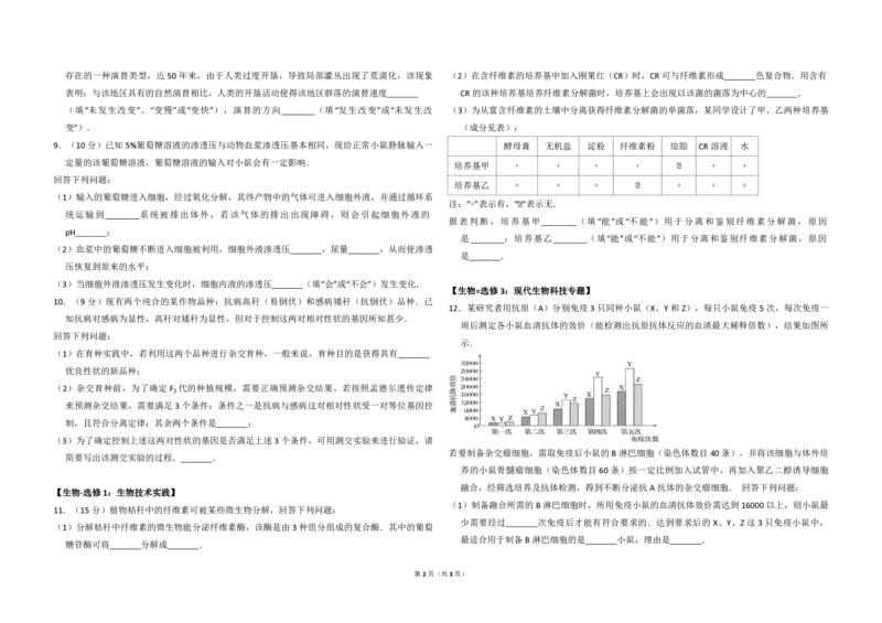 《2014年全国统一高考生物试卷（新课标ⅰ）（原卷版）(1)_高考一二三轮复习_生物_2027年高考生物专项_2008年-2026年生物高考真题-G427_2008-2020年高考_全国卷_A3word版_PDF版（赠送）》第2页预览