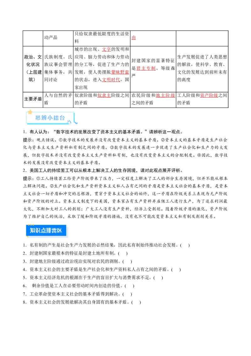 《第01课社会主义从空想到科学、从理论到实践的发展（复习讲义）（学生版）（全国通用）_zheng治_2026年_2026年高考政治一轮复习讲义+练习+课件（新教材新高考）-G55_2026版_必修1》第8页预览