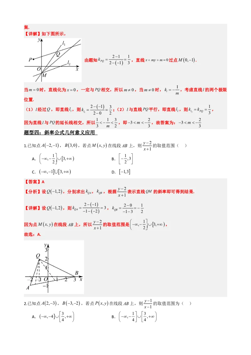 《2.10专题：直线中的范围最值问题（解析版）(1)_2026版高中《二三轮复习+冲刺复习》_直线和圆的方程PDF（矢量版）_单独的原卷+解析版》第7页预览