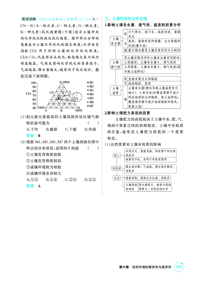 《1_精讲册-第六章　自然环境的整体性与差异性_2026版教学资源包_202653高考总复习A版_新高考_地理_教师A版2026年.新高考版.地理.53_第六章自然环境的整体性与差异性_2_精讲册PDF》第5页预览