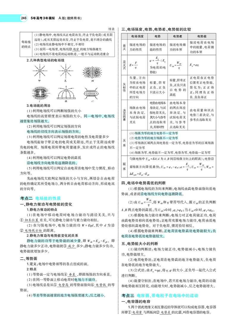 《专题八　电场_2022版教学资源包_五年高考三年模拟_2022版新高考版选考总复习物理5·3A版_专题八电场_专题PDF_专题PDF_专题电子书》第4页预览