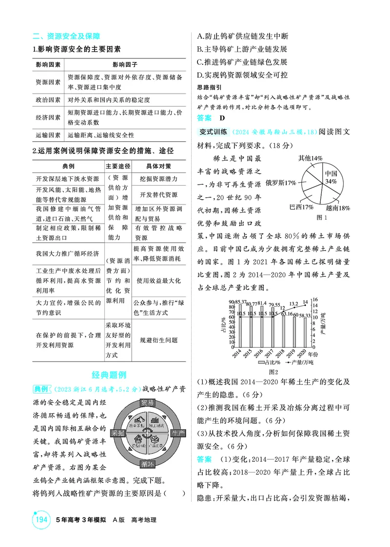 《1_第十五章　资源安全与国家安全_2026版教学资源包_202653高考总复习A版_山东版_2026版.山东版.选考总复习.地理.5·3A版_第十五章资源安全与国家安全_2_精讲册PDF》第3页预览