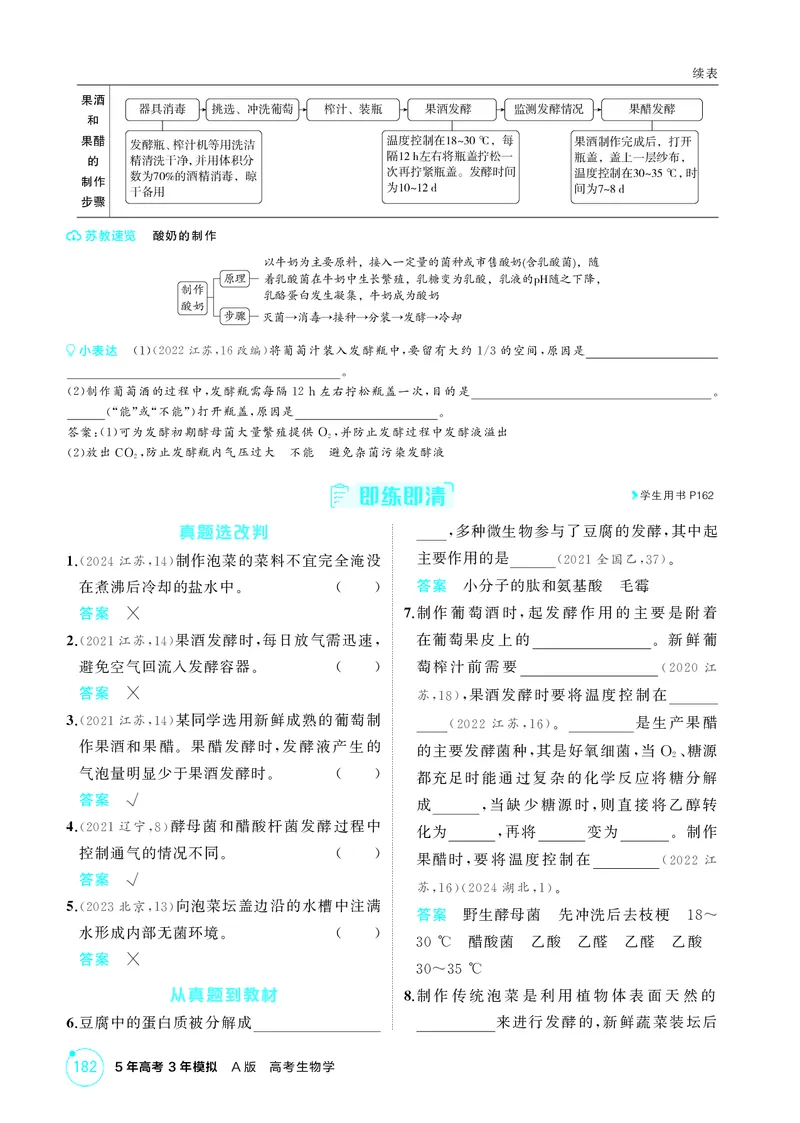 《1_精讲册-第21章　发酵工程_2026版教学资源包_202653高考总复习A版_江苏版_2026版.江苏版.选考总复习.生物.5·3A版_第5部分生物技术与工程_第21章发酵工程_2_精讲册PDF》第2页预览