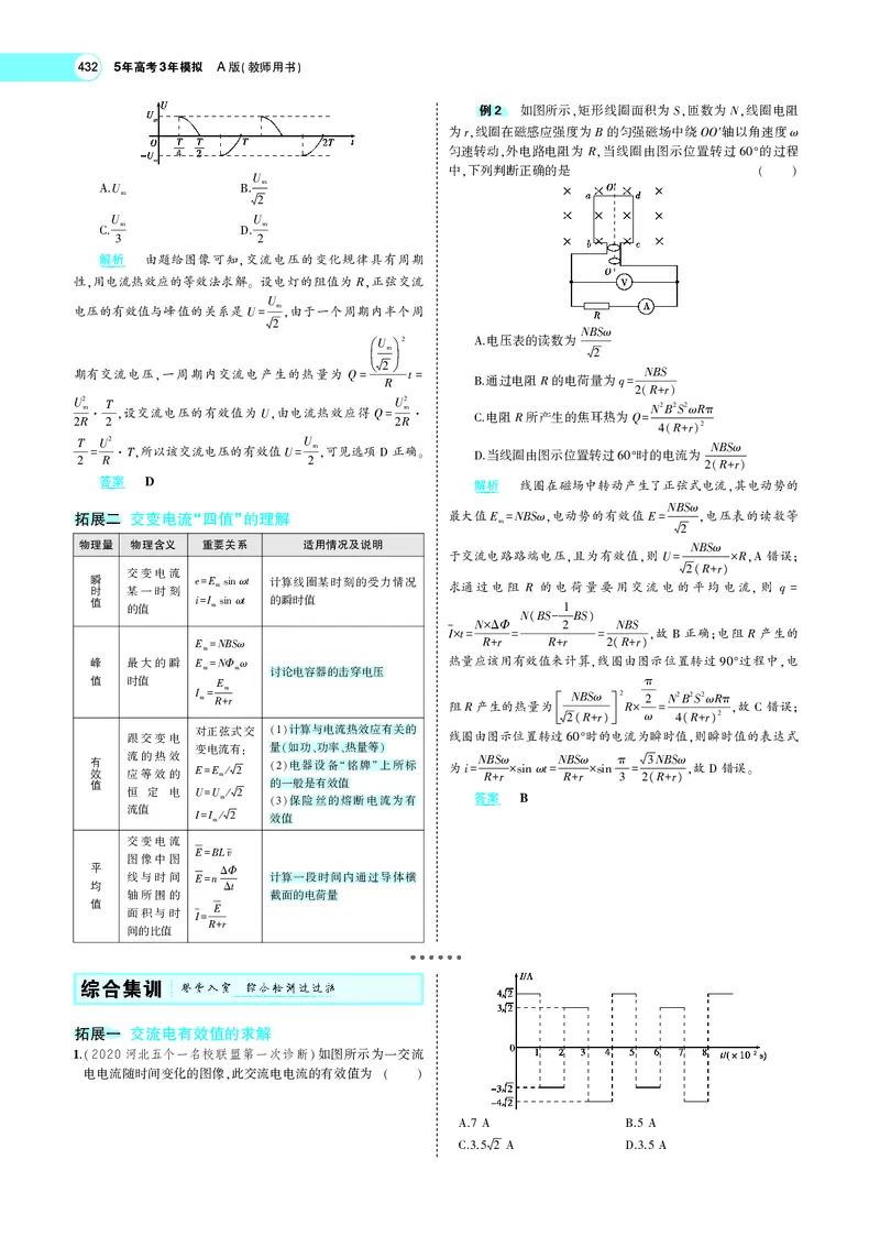 《专题十二　交变电流_2022版教学资源包_五年高考三年模拟_2022版新高考版选考总复习物理5·3A版_专题十二交变电流_专题PDF_专题PDF_专题电子书》第6页预览