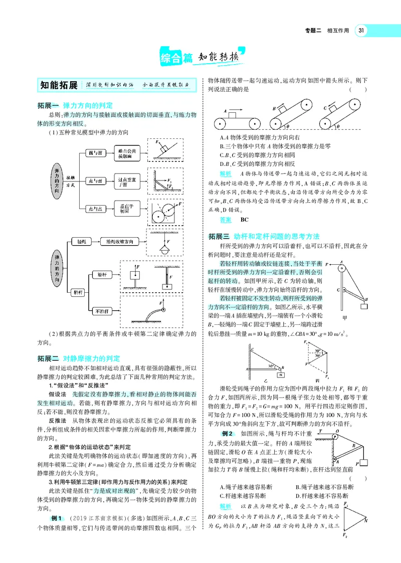 《专题二　相互作用_2022版教学资源包_五年高考三年模拟_2022版新高考版选考总复习物理5·3A版_专题二相互作用_专题PDF_专题PDF_专题电子书》第5页预览