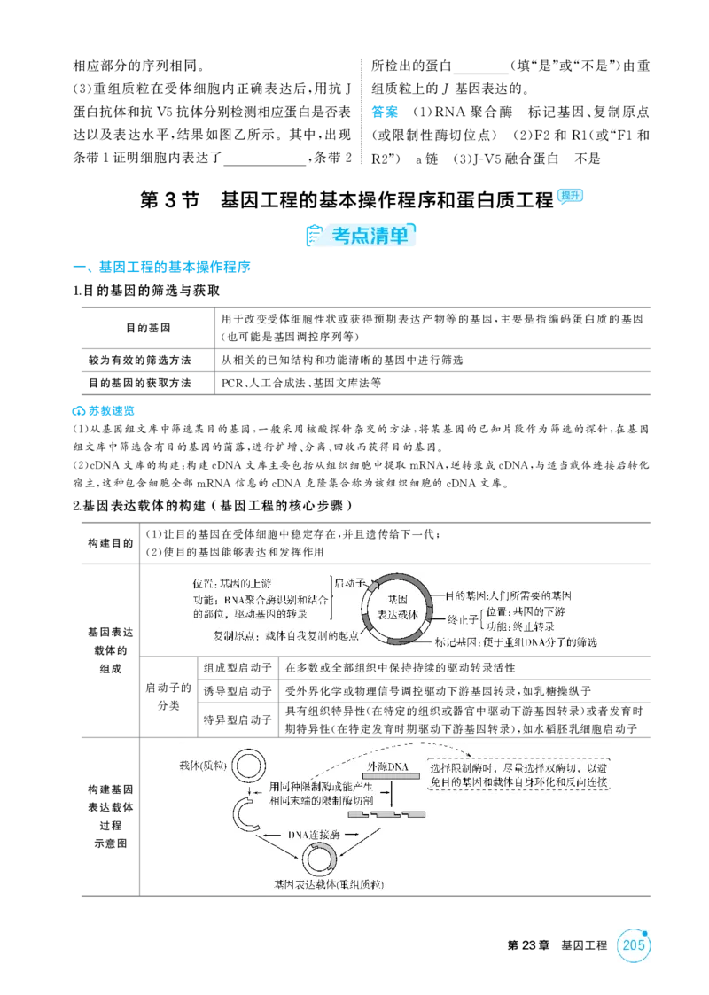 《1_精讲册-第23章　基因工程_2026版教学资源包_202653高考总复习A版_江苏版_2026版.江苏版.选考总复习.生物.5·3A版_第5部分生物技术与工程_第23章基因工程_2_精讲册PDF》第6页预览
