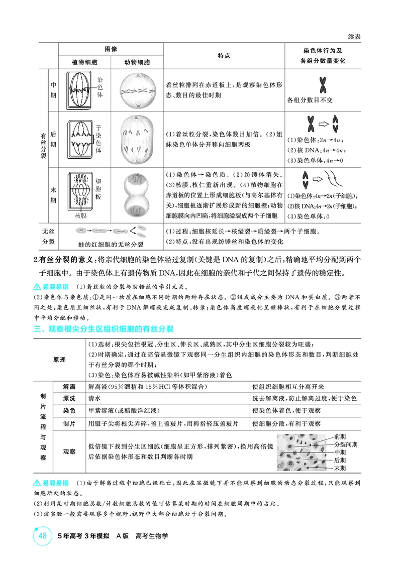 《1_精讲册PDF-第6章细胞的生命历程_2026版教学资源包_202653高考总复习A版_山东版_2026版.山东版.选考总复习.生物.5·3A版_第1部分分子与细胞_第6章细胞的生命历程_2_精讲册PDF》第2页预览
