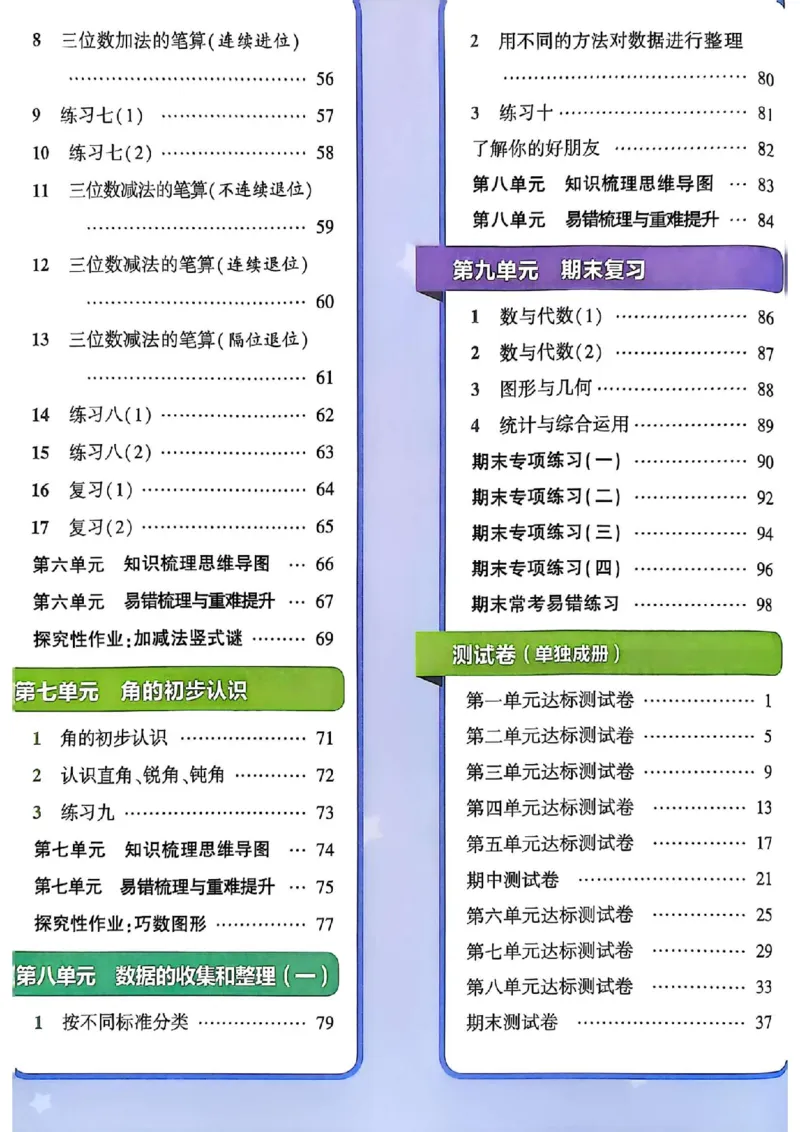 《二年级（下）数学课时练《苏教版》_2年级下册同步教辅_2下-数学_二下数学-专项练习_二下数学《苏教版》课时练》第2页预览