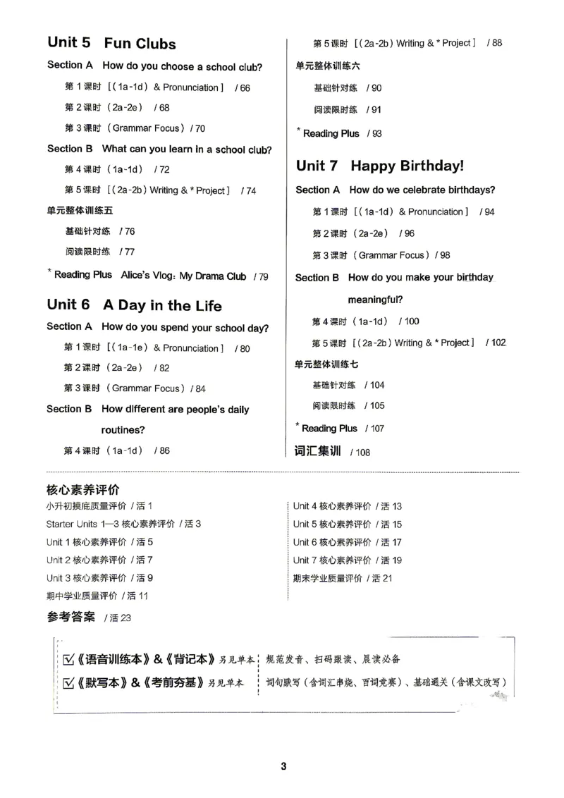 《1、2026秋全品主书_2026秋初中教辅合集_2027全品作业_2027《全品作业本》7上英语（人教版）》第6页预览