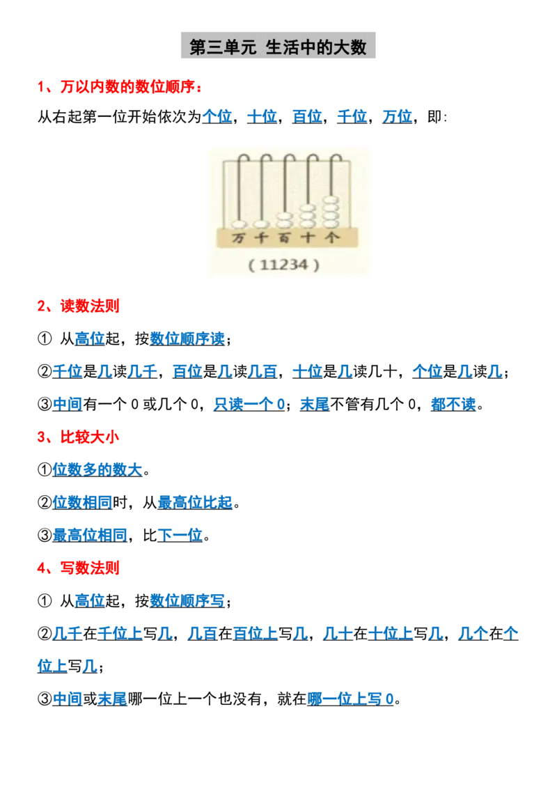 《二年级下册数学寒假预习重要知识点(1)_2年级下册同步教辅_2下-数学_二下数学-必背资料通用》第3页预览
