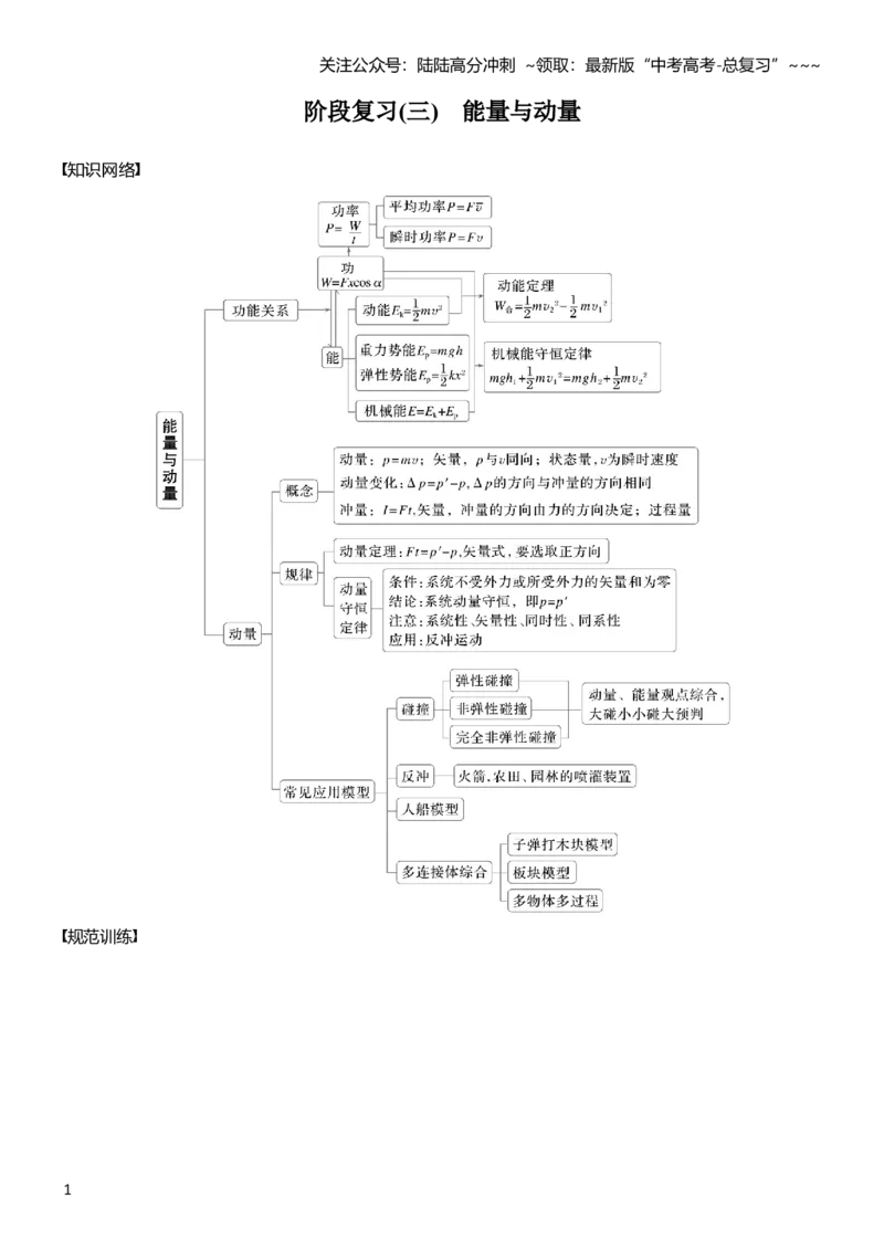 《第七章　阶段复习(三)　能量与动量_04-物理-高考总复习_一轮复习_2026年-物理高考一轮复习_2026年大一轮复习讲义物理课件讲义练习-C203_学生用书Word版文档_复习讲义_第七章　动量守恒定律》第1页预览