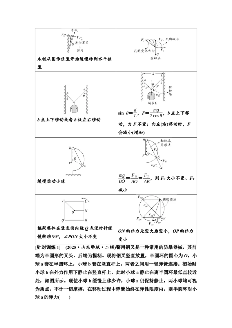 《02　大单元一　微专题2　力与物体的平衡(1)_2026版高中《二三轮复习+冲刺复习》_高考物理物理二轮2026高考物理新坐标创新版二轮复习学生用书+教师用书+配套PPT课件(完整版)_888》第3页预览
