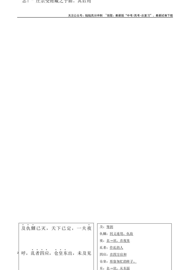 《选择必修中册背诵篇目之《五代史伶官传序》（教师版）_专项复习_2025年_2025年高考语文古诗文必备篇目读写专练（全国通用）_资料_4-选择必修中册》第2页预览