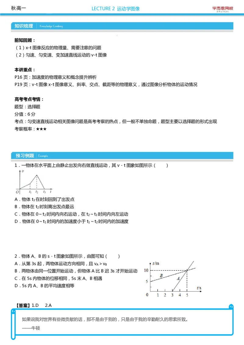 《高一物理腾飞秋季第1-7讲预习_高一物理腾飞秋季第1-7讲预习-1697347c3eb4_学而思高一全套_2019秋季高一1_2019秋高一物理腾飞班（课改）章进》第4页预览