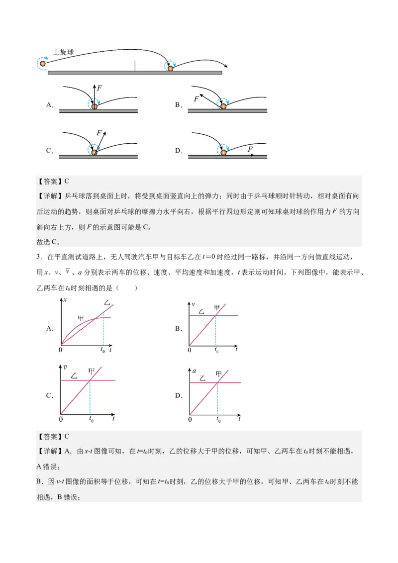 《模块一力与直线运动（综合训练）（安徽专用）（教师版）_地理_2027年高考地理一轮_2027年高考物理一轮课件+讲义+练习（安徽专用）-G326_2027版》第2页预览