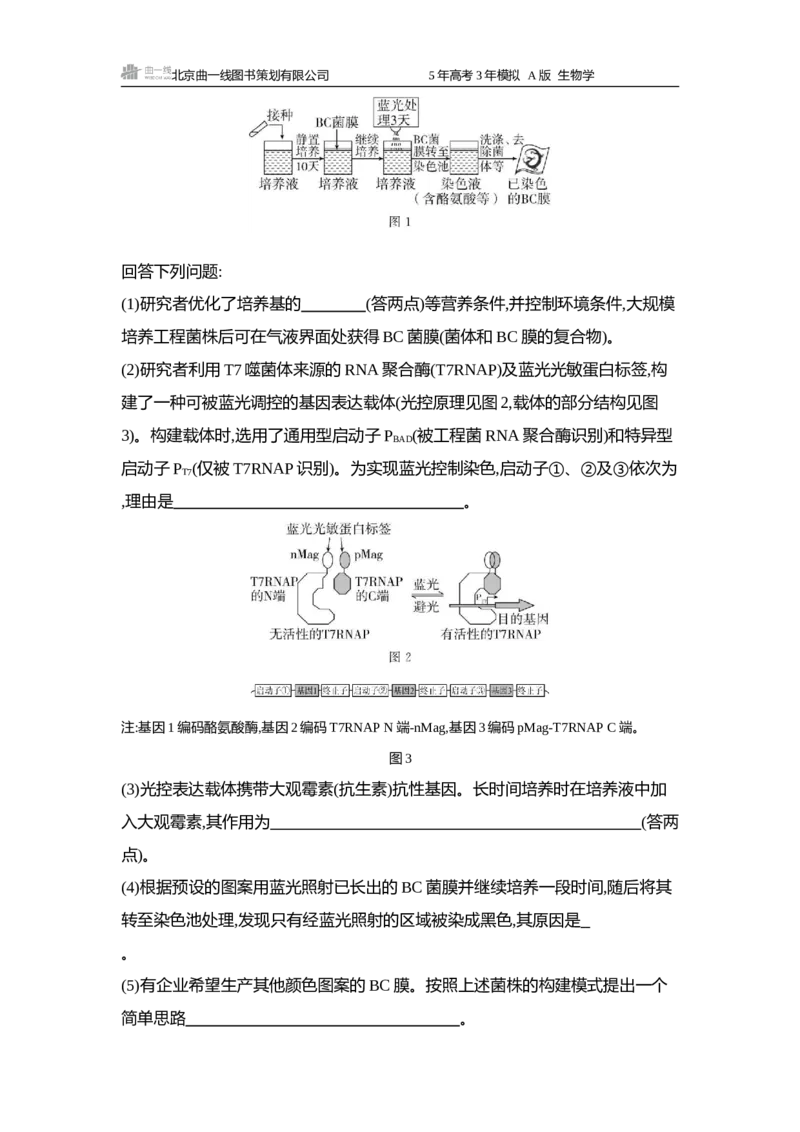 《1_精练册word-微专题3精准分析与解释生物学问题_2026版教学资源包_202653高考总复习A版_浙江版_2026版.浙江版.选考总复习.生物.5·3A版_微专题_微专题3精准分析与解释生物学问题_4_习题WORD》第3页预览