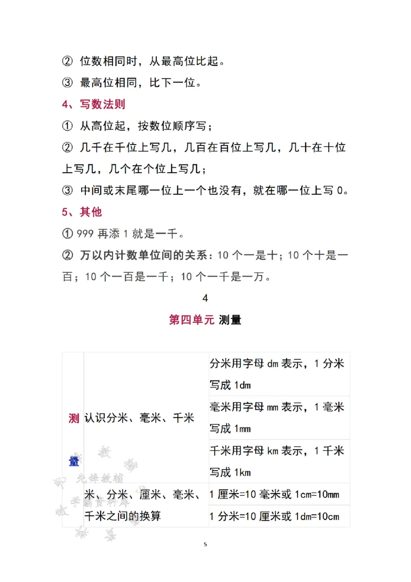 《二（下）北师大版数学知识要点归纳-SY_2年级下册同步教辅_2下-数学_二下数学-必背资料通用》第5页预览