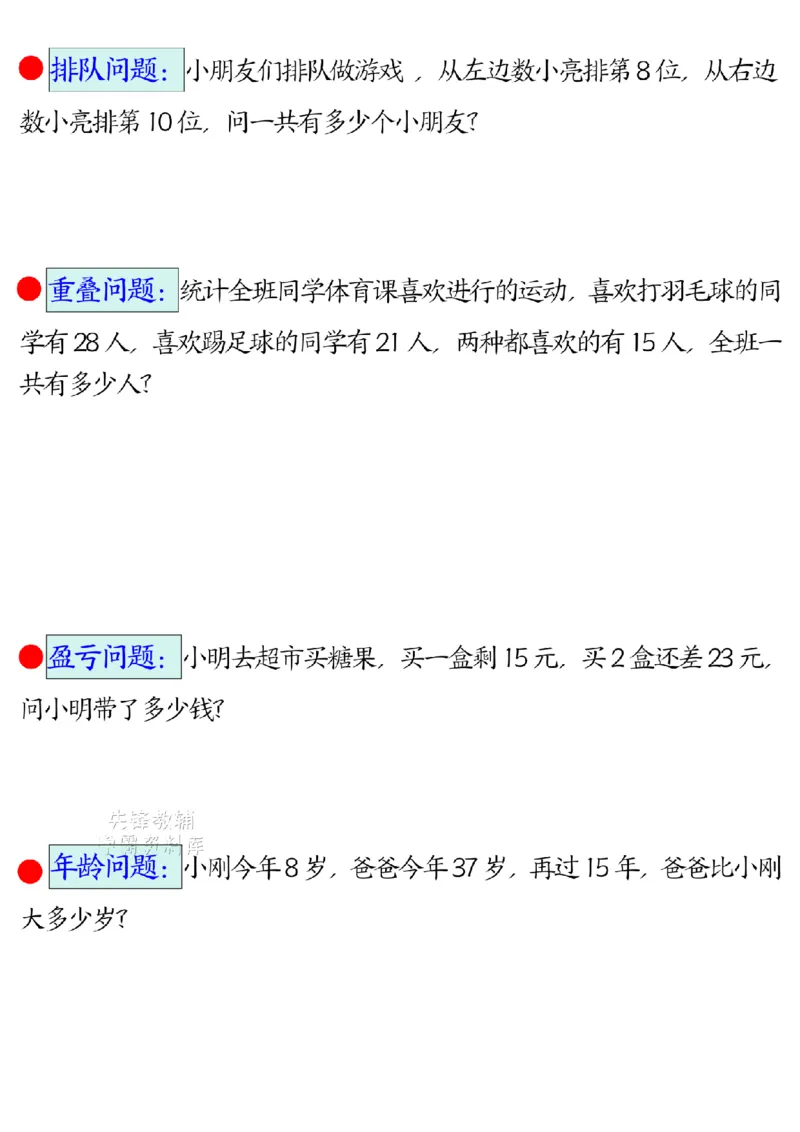 《二年级（下）数学易错思维应用题专项_2年级下册同步教辅_2下-数学_二下数学-专项练习》第3页预览
