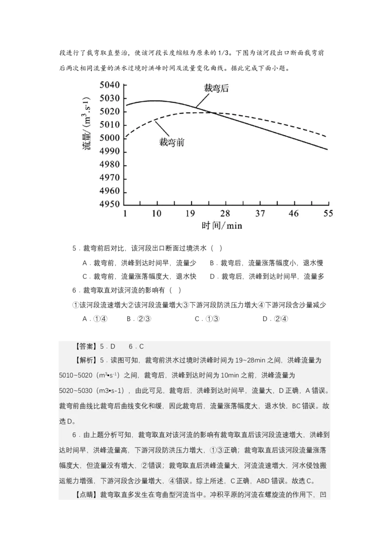 《高频考点48水文曲线_地理_2026年-地理高考专项复习_42026年高考地理高频考点专项突破思维导图+解题技巧+专项突破》第8页预览