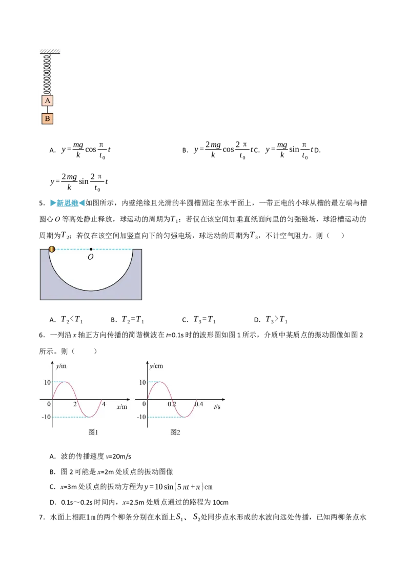 《模块八机械振动机械波（综合训练）（黑吉辽蒙专用）（学生版）_地理_2027年高考地理一轮_2027年高考物理一轮课件+讲义+练习（黑吉辽蒙专用）-G330_2027版》第2页预览