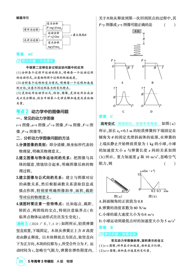 《1_精讲册PDF03-第3章牛顿运动定律_2026版教学资源包_202653高考总复习A版_新高考_物理_教师A版2026年.新高考版.物理.53_二、教师用书PDF_第3章牛顿运动定律_2_精讲册PDF》第4页预览