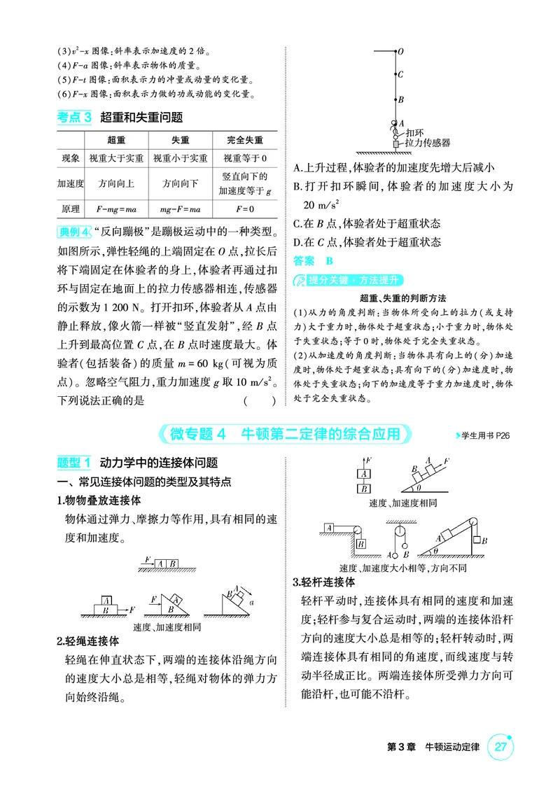 《1_精讲册PDF03-第3章牛顿运动定律_2026版教学资源包_202653高考总复习A版_新高考_物理_教师A版2026年.新高考版.物理.53_二、教师用书PDF_第3章牛顿运动定律_2_精讲册PDF》第5页预览