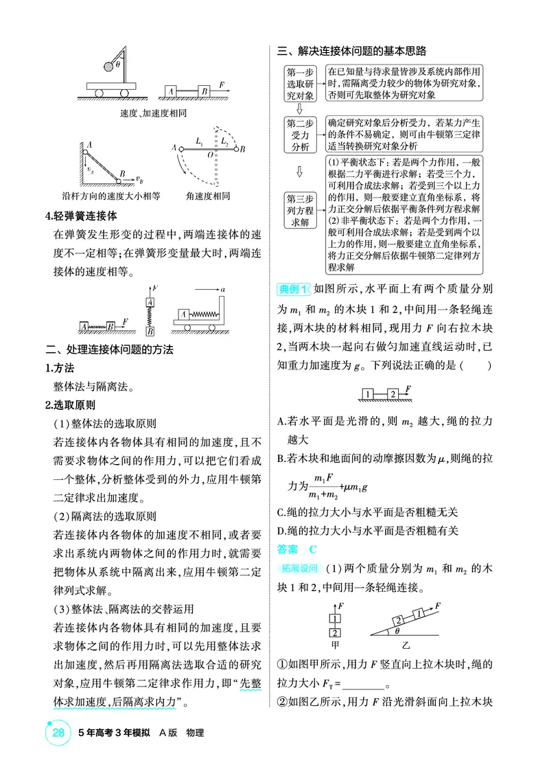 《1_精讲册PDF03-第3章牛顿运动定律_2026版教学资源包_202653高考总复习A版_新高考_物理_教师A版2026年.新高考版.物理.53_二、教师用书PDF_第3章牛顿运动定律_2_精讲册PDF》第6页预览