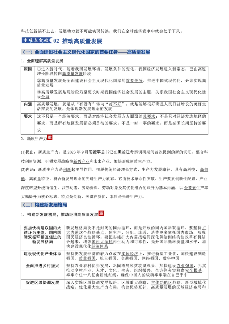 《第二单元经济发展与社会进步（知识清单）（全国通用）_zheng治_2026年_2026年高考政治一轮复习讲义+练习+课件（新教材新高考）-G55_2026版_必修2》第4页预览