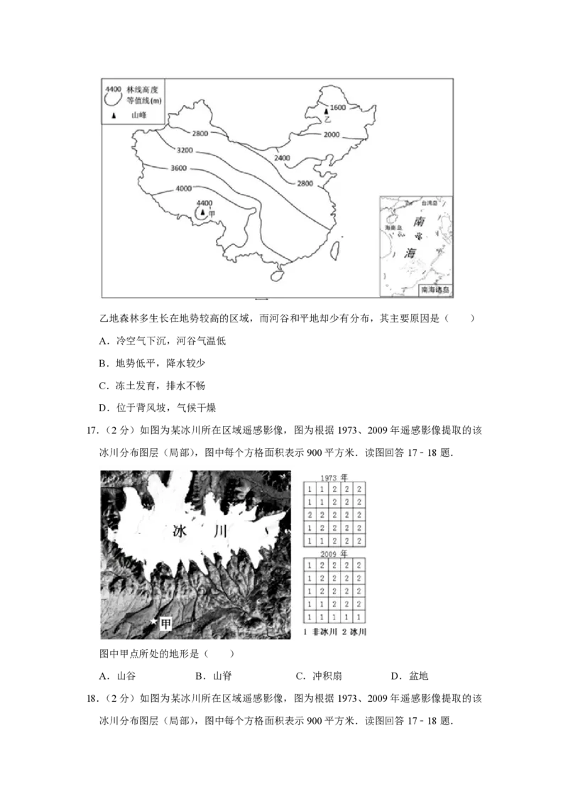 《2015年江苏省高考地理试卷(1)_地理_2027年高考地理专项复习_2008年-2026年地理高考真题-G427_2008-2020年高考_地方卷_江苏高考地理08-21_A4word版_PDF版（赠送）》第10页预览