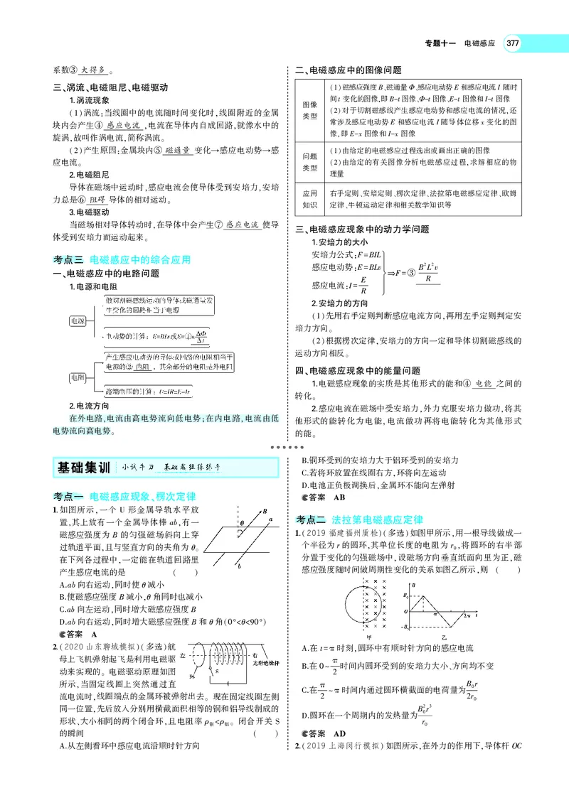 《专题十一　电磁感应_2022版教学资源包_五年高考三年模拟_2022版新高考版选考总复习物理5·3A版_专题十一电磁感应_专题PDF_专题PDF_专题电子书》第4页预览