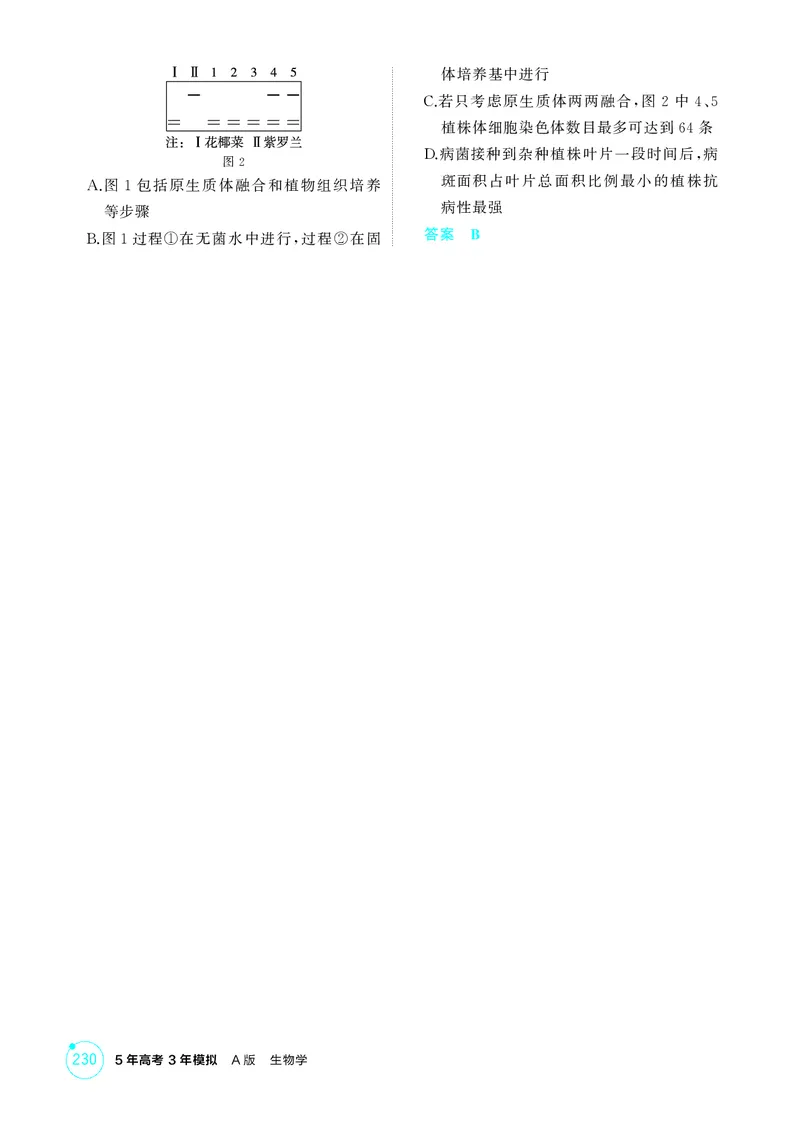 《1_精练册第23章细胞工程_2026版教学资源包_202653高考总复习A版_新高考_生物_教师A版2026年.新高考版.生物.53_第5部分生物技术与工程_第23章细胞工程_4_PDF教参电子书》第4页预览