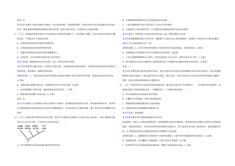 《2013年江苏省高考生物试卷解析版(1)_高考一二三轮复习_生物_2027年高考生物专项_2008年-2026年生物高考真题-G427_2008-2020年高考_地方卷_江苏高考生物07-20_A3word版_PDF版（赠送）》第5页预览