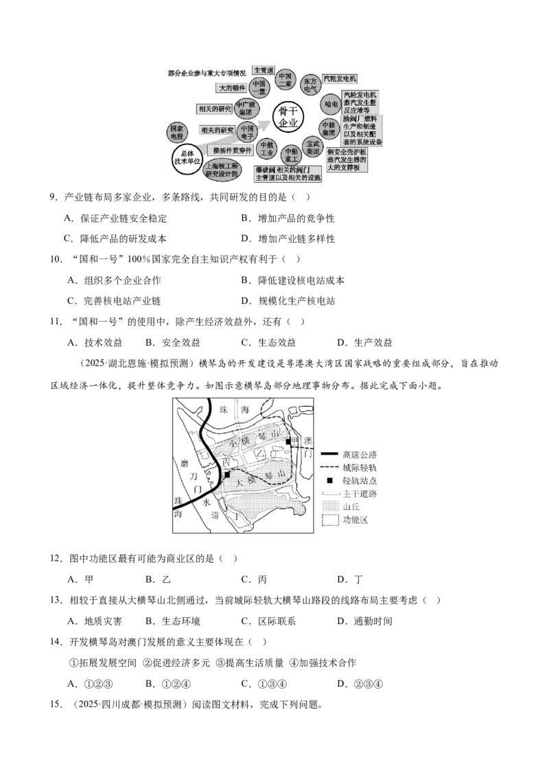 《第23讲工业区位因素及其变化（专项训练）（四川专用）（学生版）_地理_2026年_2026年高考地理一轮课件+讲义+练习（四川专用）-G335》第10页预览