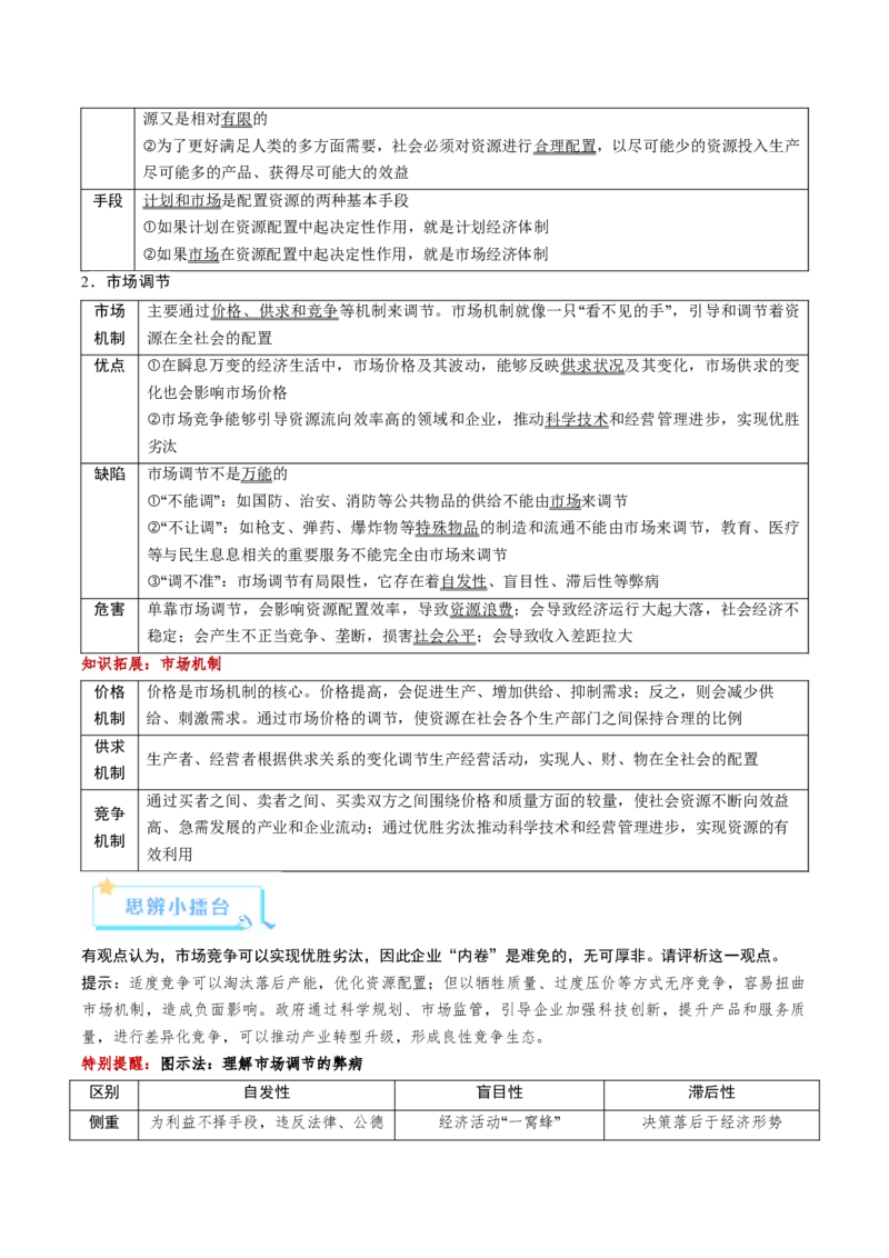 《第02课我国的社会主义市场经济体制（复习讲义）（全国通用）（学生版）_zheng治_2026年_2026年高考政治一轮复习讲义+练习+课件（新教材新高考）-G55_2026版_必修2》第6页预览