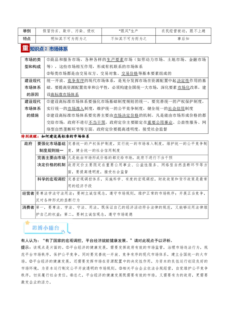 《第02课我国的社会主义市场经济体制（复习讲义）（全国通用）（学生版）_zheng治_2026年_2026年高考政治一轮复习讲义+练习+课件（新教材新高考）-G55_2026版_必修2》第7页预览