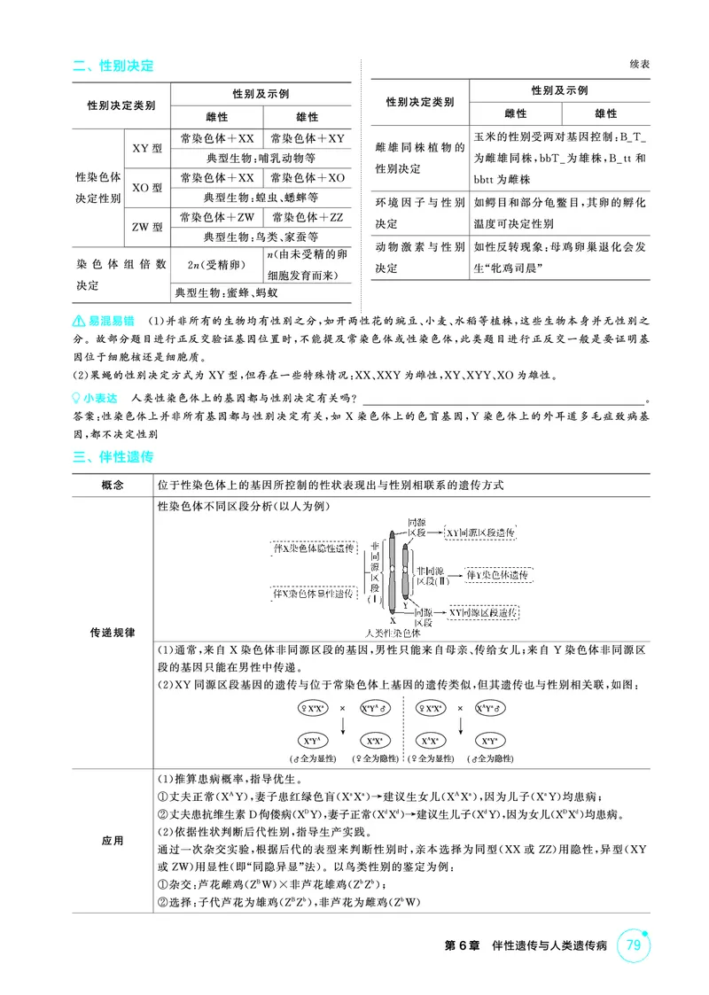 《1_精讲册-第6章伴性遗传与人类遗传病_2026版教学资源包_202653高考总复习A版_浙江版_2026版.浙江版.选考总复习.生物.5·3A版_第2部分遗传与进化_第6章伴性遗传与人类遗传病_2_精讲册PDF》第2页预览