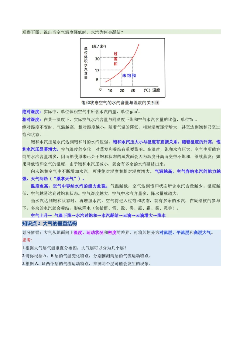 《第06讲大气的组成、垂直结构及受热过程（复习讲义）（全国通用）（学生版）_地理_2026年_2026年高考地理一轮复习讲义+练习+课件（新教材新高考）-G55_2026版_专题03地球上的大气》第5页预览