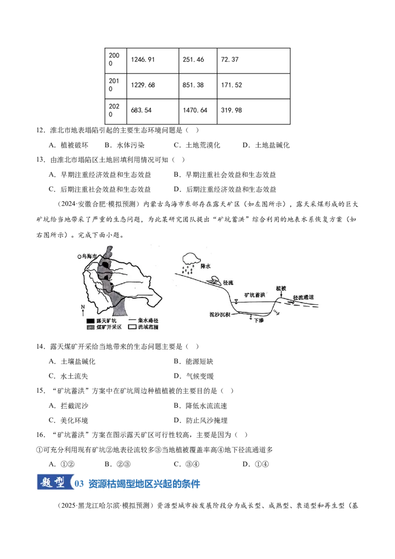 《第29讲资源枯竭型城市的转型发展(专项训练)(湖南专用)(学生版)_地理_2026年_2026年高考地理一轮课件+讲义+练习(湖南专用)-G331》第5页预览