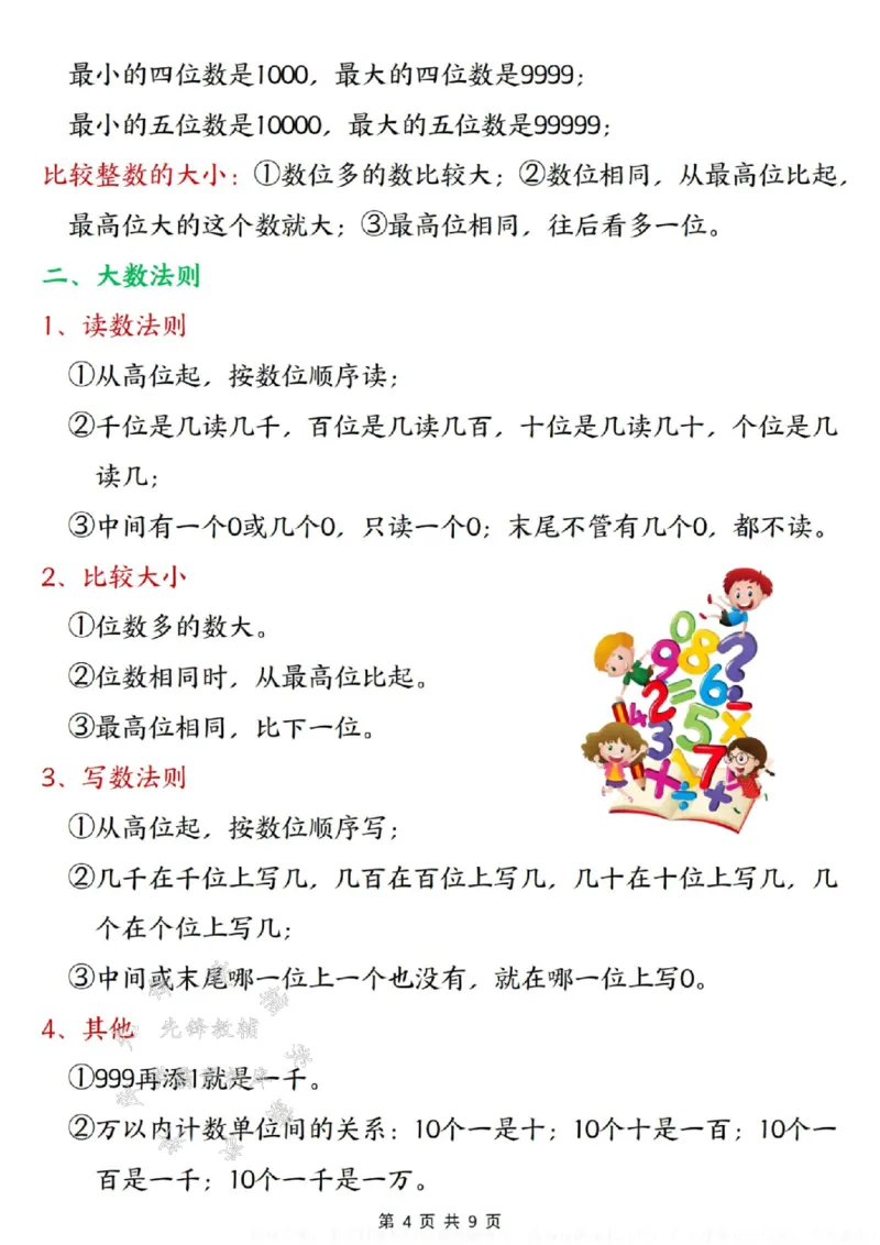 《二年级下册数学知识点大全（北师大版）SY_2年级下册同步教辅_2下-数学_二下数学-必背资料通用》第4页预览