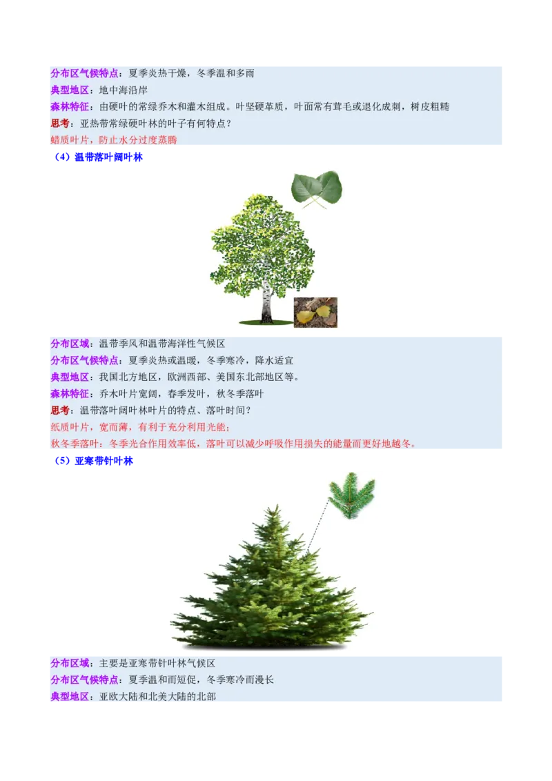 《第16讲植被与土壤（复习讲义）（全国通用）（教师版）_地理_2026年_2026年高考地理一轮复习讲义+练习+课件（新教材新高考）-G55_2026版_专题06自然环境的整体性与差异性》第8页预览