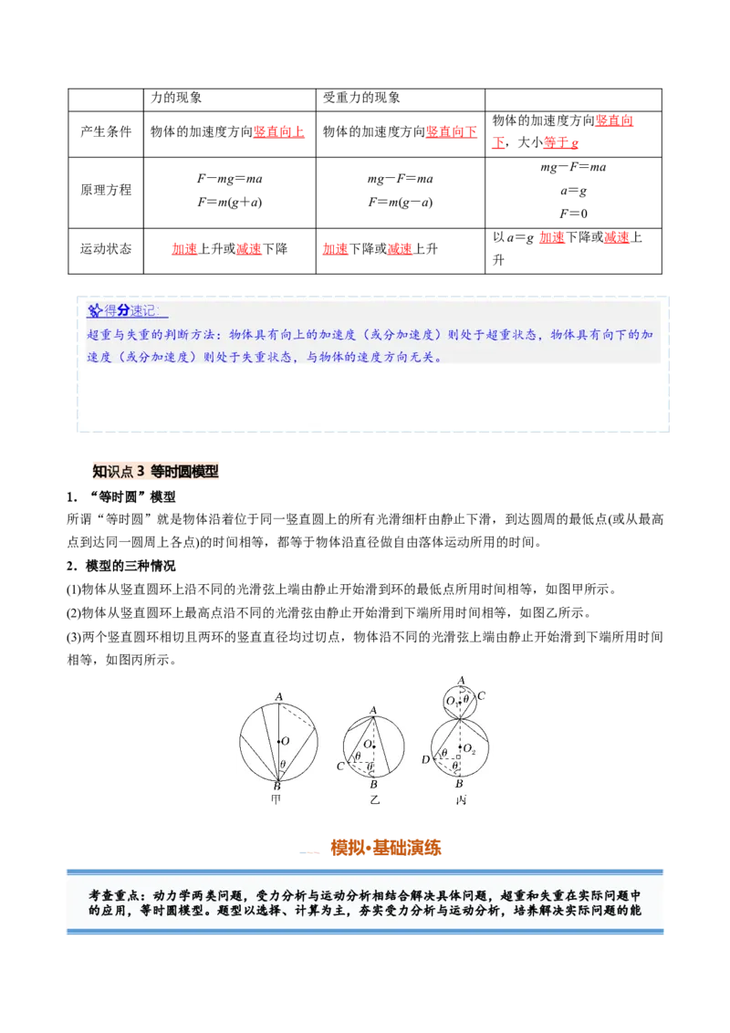 《第08讲牛顿运动定律的应用（专项训练）（安徽专用）（教师版）_地理_2027年高考地理一轮_2027年高考物理一轮课件+讲义+练习（安徽专用）-G326_2027版》第3页预览