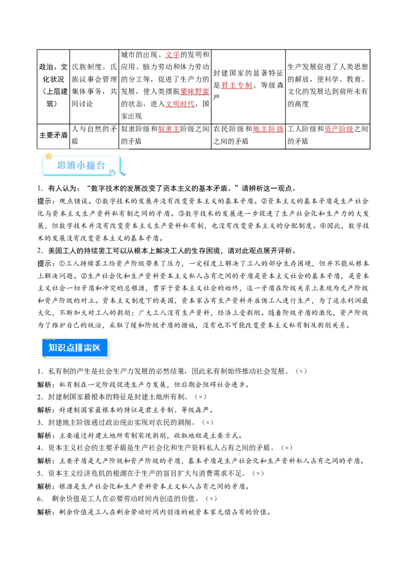 《第01课社会主义从空想到科学、从理论到实践的发展（复习讲义）（教师版）（全国通用）_zheng治_2026年_2026年高考政治一轮复习讲义+练习+课件（新教材新高考）-G55_2026版_必修1》第7页预览