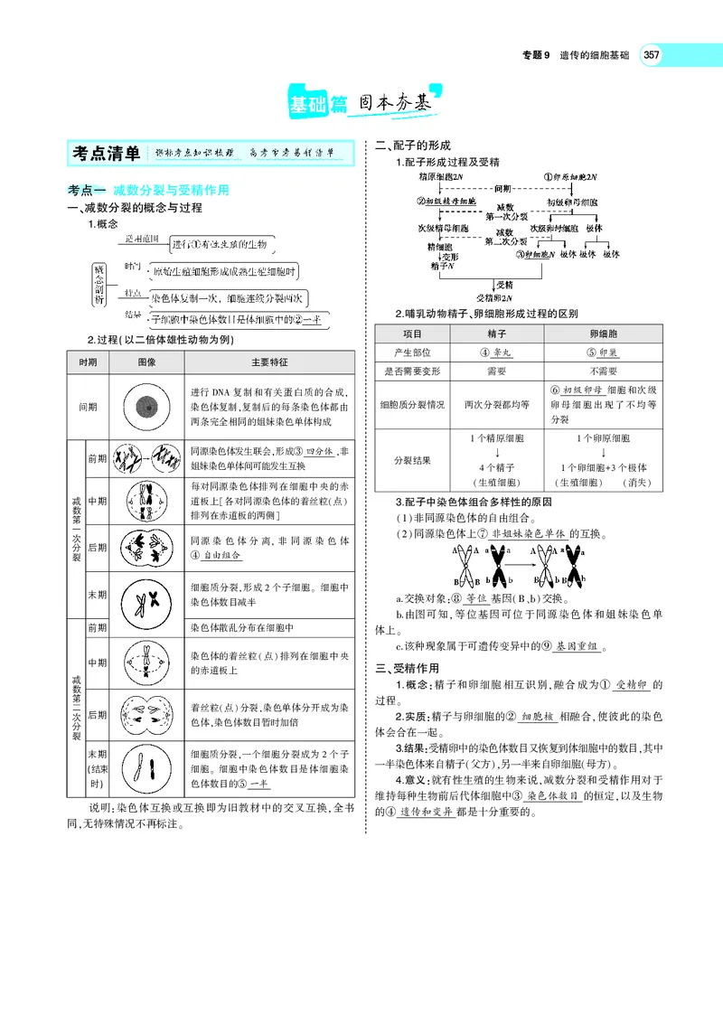 《专题9　遗传的细胞基础_2022版教学资源包_五年高考三年模拟_2022版新高考版选考总复习生物5·3A版_0125143739_专题9遗传的细胞基础_专题PDF_专题PDF_专题电子书》第2页预览